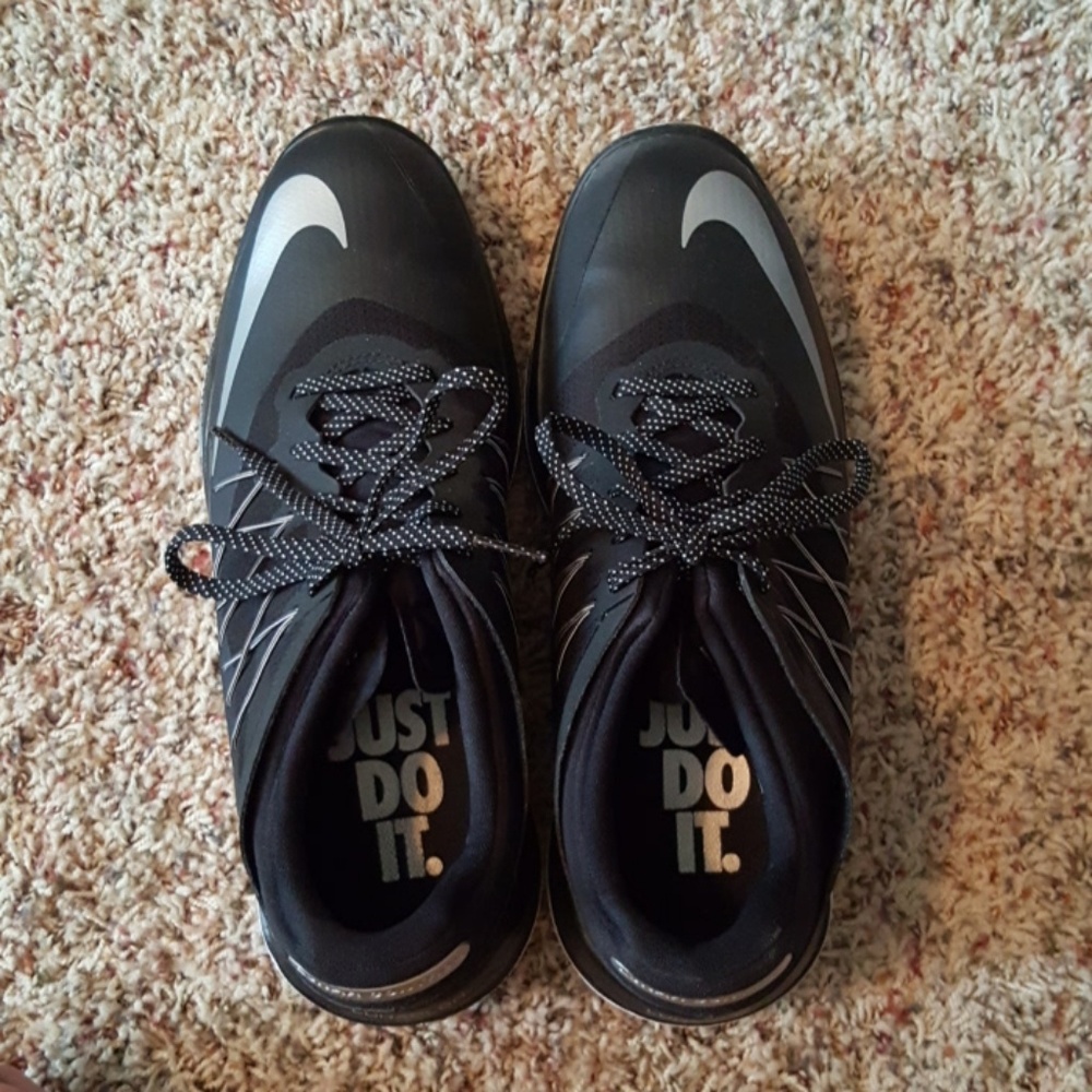 Black Nike Lunarlon Lunarcontrol Womens Golf Shoes Gem